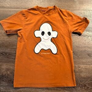 Burberry Kids Orange Tee with Ghost Design